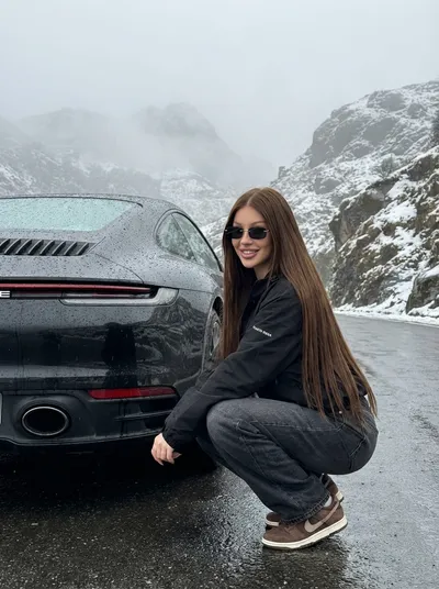 Porsche в горах